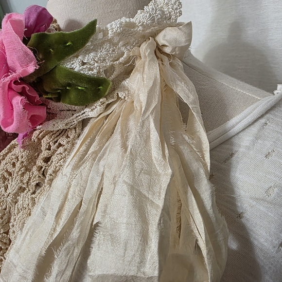 EASTER JABOT💐 SPRING💐 OVERLAY NWT OOAK - Picture 5 of 11